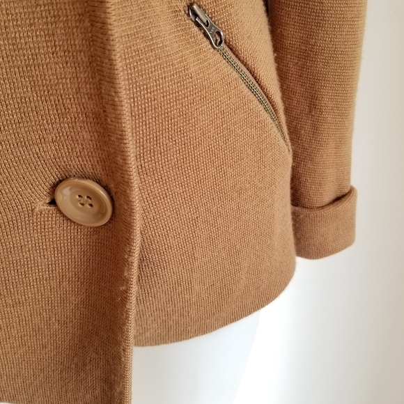 HALOGEN Double Breasted Knit Cardigan Sweater, S - Picture 3 of 5